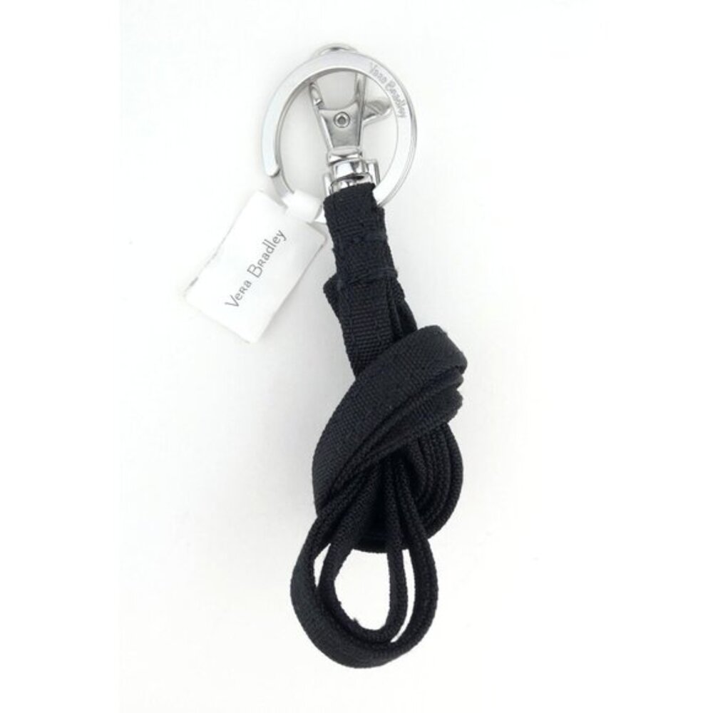 Vera Bradley Black Lighten Up Lanyard NWT